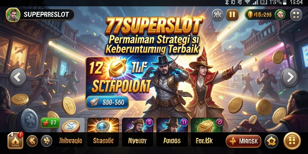 Tampilan gameplay seru dalam 77SUPERSLOT yang menantang.