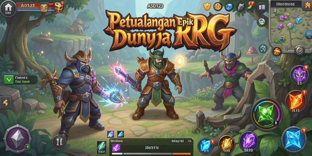 Gameplay dinamis dan pertarungan mendebarkan di ASD123.