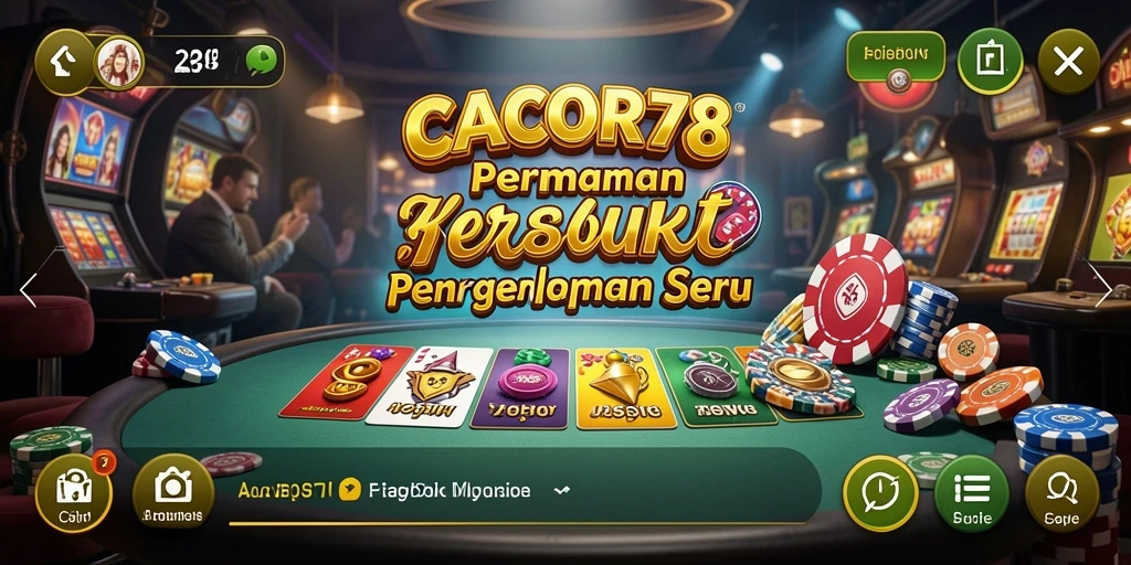 Tampilan menarik dari gameplay CACOR78 yang menyenangkan.