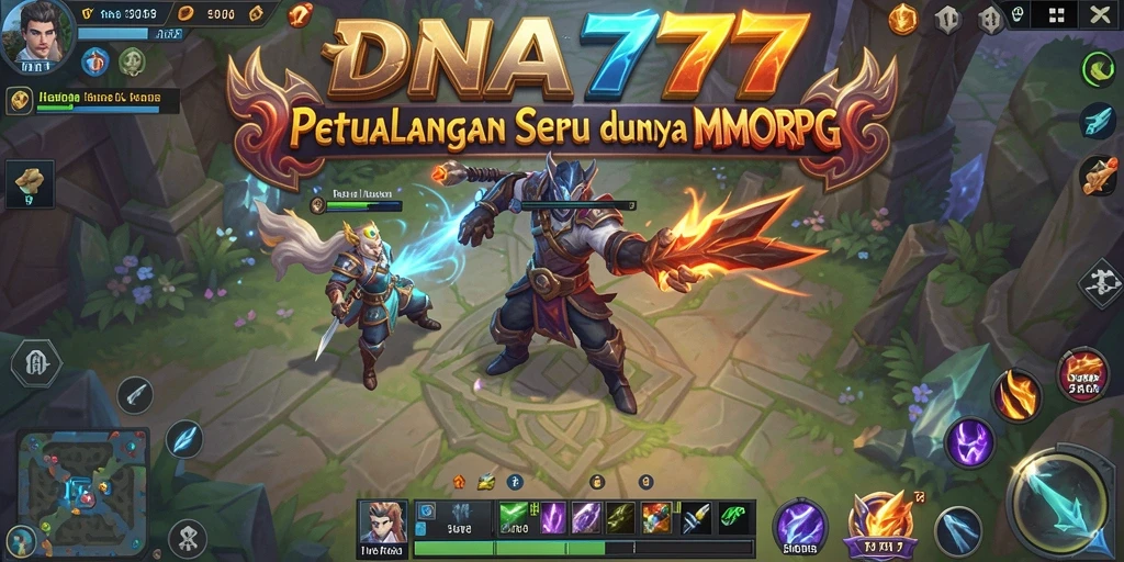 Screenshot dari gameplay seru di dunia MMORPG DNA777.
