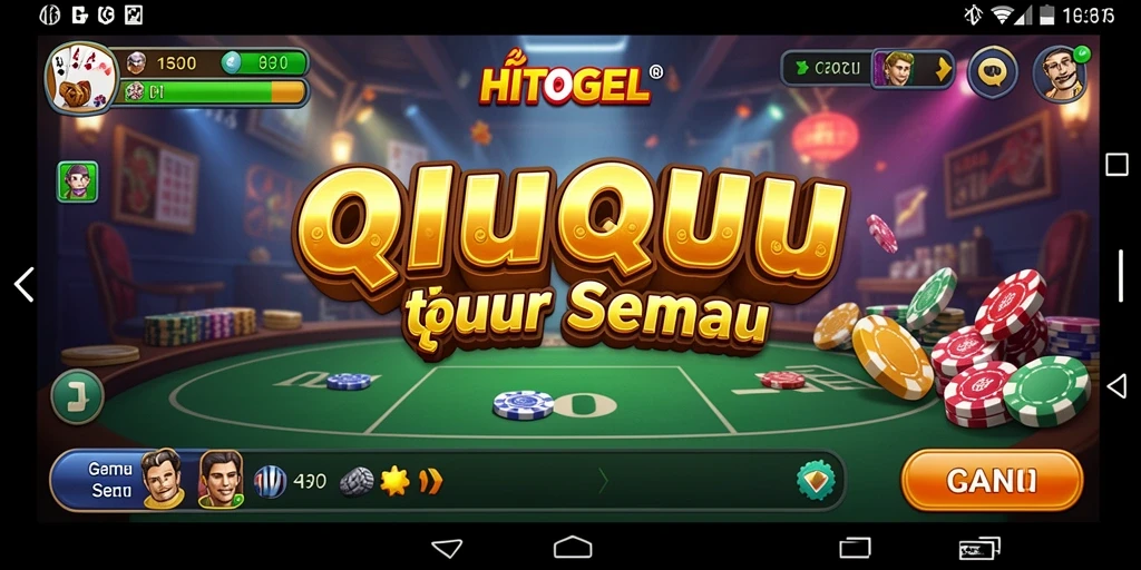 Gameplay seru HITOGEL dalam suasana kompetitif QiuQiu.