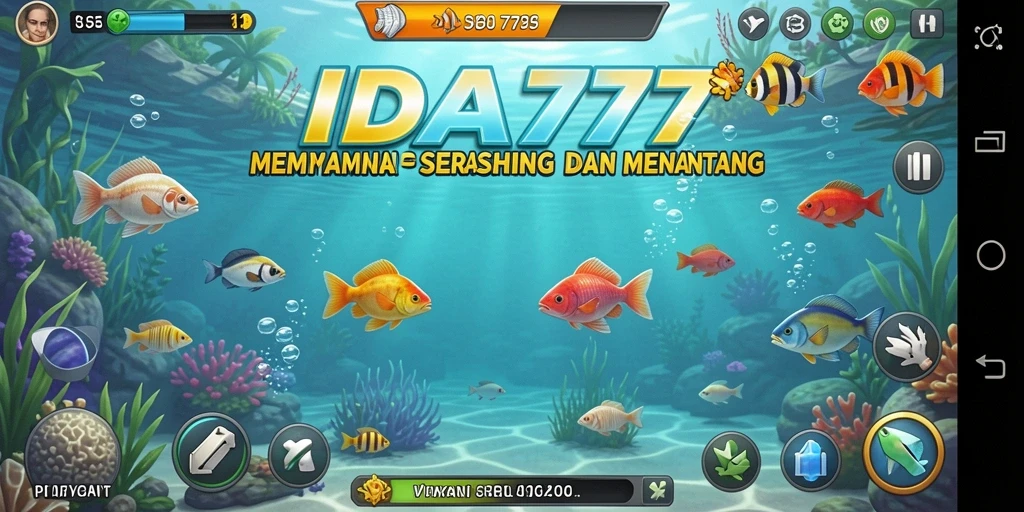Tampilan gameplay <strong>IDA777</strong> yang menakjubkan saat memancing.