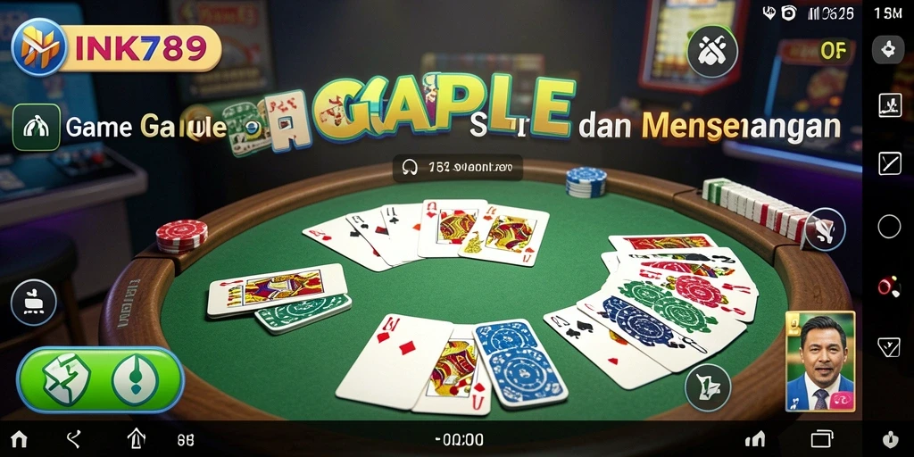 Tampilan gameplay Gaple yang seru dan menarik