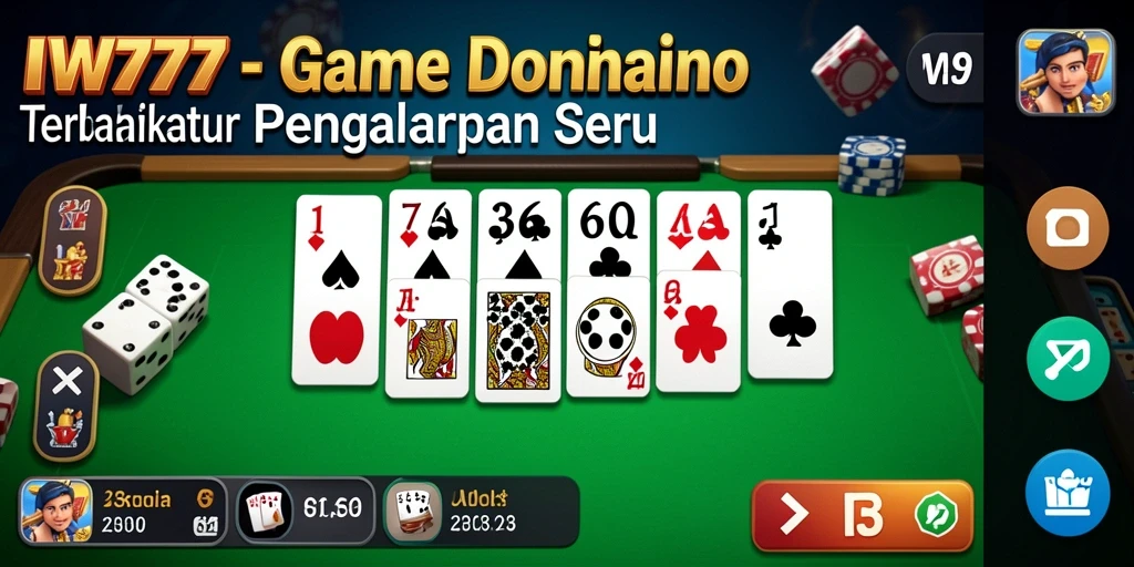 Tampilan gameplay seru dari IW777 dengan pengalaman Domino yang menarik.