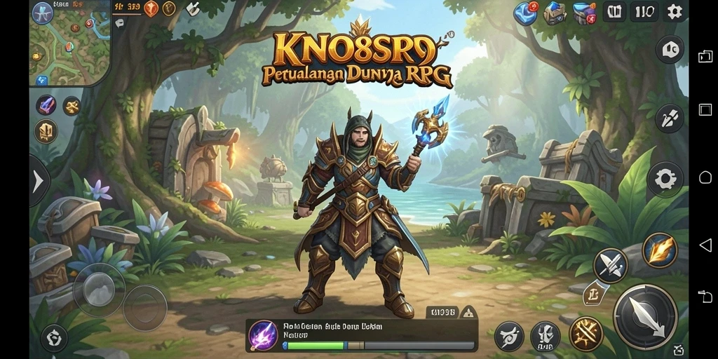 Tangkapan layar gameplay KNO89 yang menampilkan pertarungan epik.