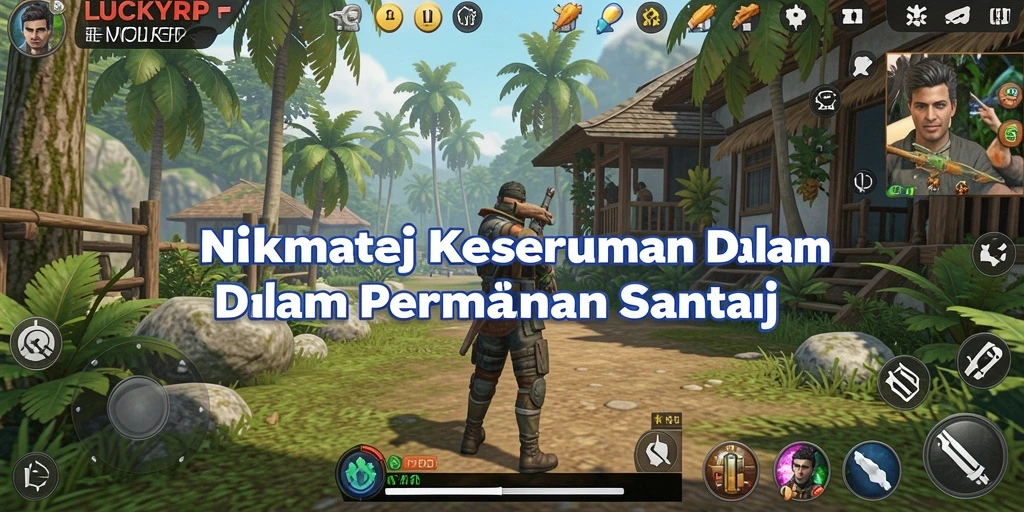 Screenshot utama LUCKYRP menunjukkan gameplay yang seru dan menghibur.