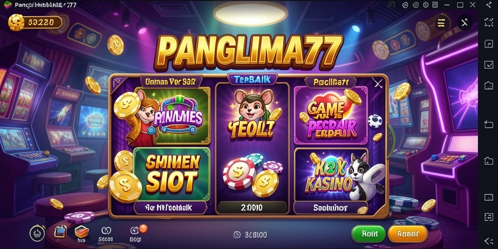 Tampilan gameplay menarik dari mesin slot PANGLIMA77.