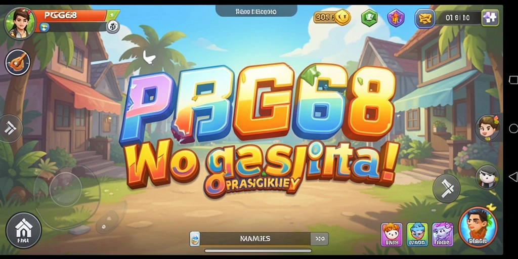 Screenshot menampilkan gameplay PGG68 dengan karakter melakukan aktivitas Idle.