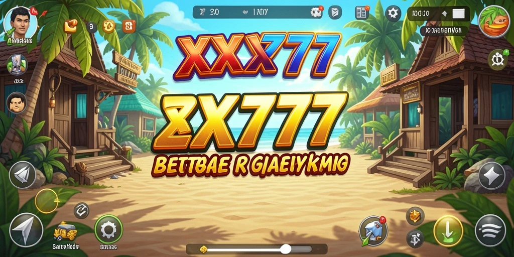 Tampilan gameplay menyerukan di XXX777 yang menyenangkan.