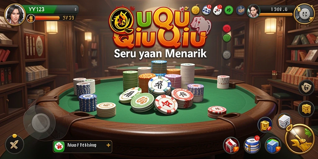 Gameplay seru dalam permainan QiuQiu YY123.