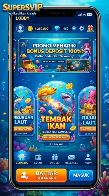 Menu katalog aplikasi di supersvip yang informatif.